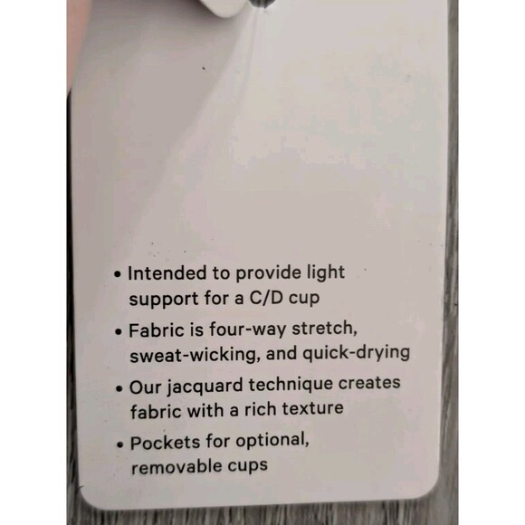 Lululemon Womens Bra Size 4 Free to Be Serene Longline Jaquard C/D NWT Ship Fast - Picture 8 of 15